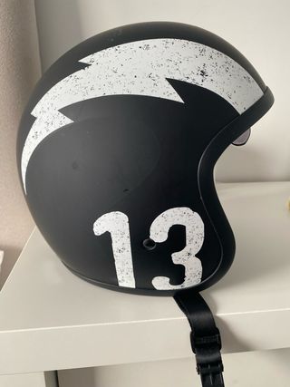 Casco Jet Origine Sprint Gasoline 13 Negro Mate