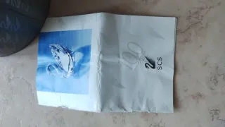 Cigno Swarovski in cristallo