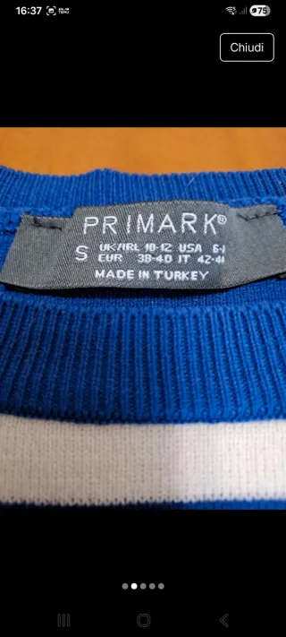 Set maglia righe blu/bianca e jeans