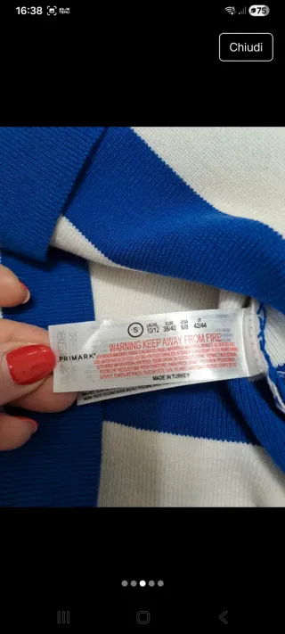 Set maglia righe blu/bianca e jeans