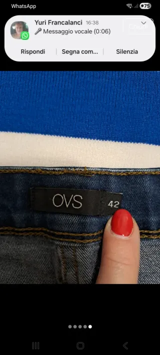 Set maglia righe blu/bianca e jeans