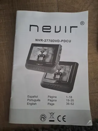 Reproductor multimedia portátil Nevir 2 pantallas
