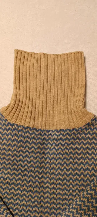 Jersey lana mujer cuello alto M