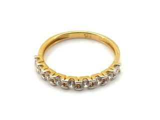 sortija oro 18k con piedra con circonita t. 17 (18,16 mm)