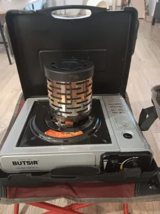 Set Camping: Cocina, Calentador y Sillas