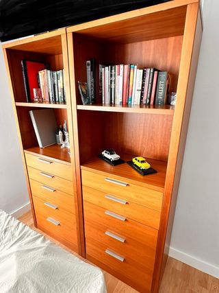 Mueble de salón madera y metal