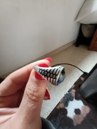 Anillo Plata Piedra Azul rojo y negra