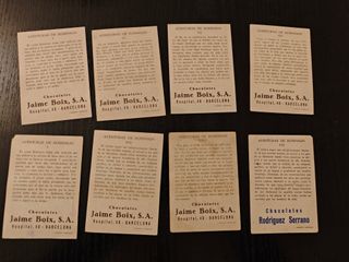 8 Cromos Aventuras de Robinson