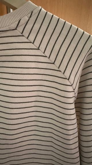 Sudadera Cropped Rayas Stradivarius