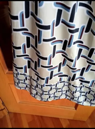 Vestido camisero largo estampado