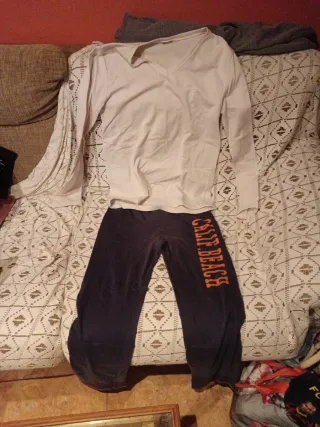 Pijama Invierno Azul y Blanco (Dos piezas)