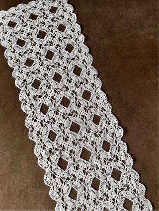 Centrotavola uncinetto cotone bianco
