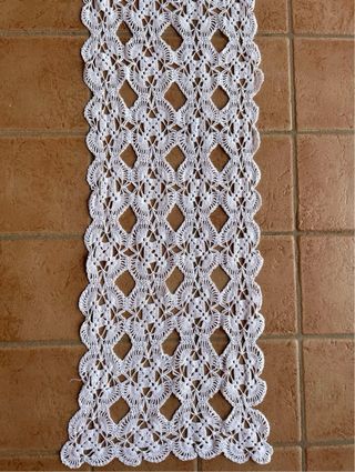 Centrotavola uncinetto cotone bianco