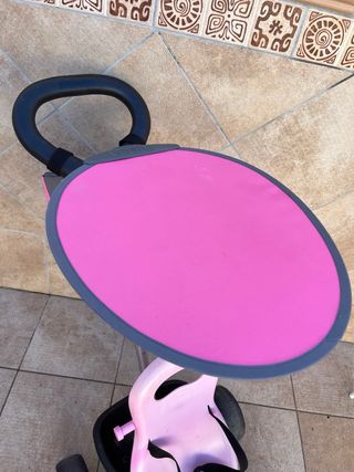 Triciclo rosa para niña con capota