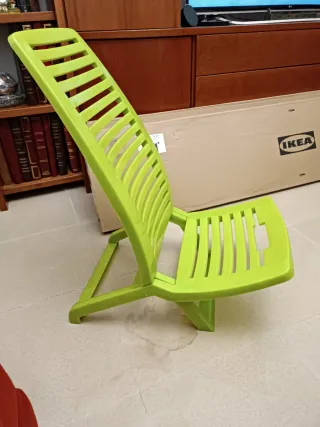 Silla plegable Ikea verde