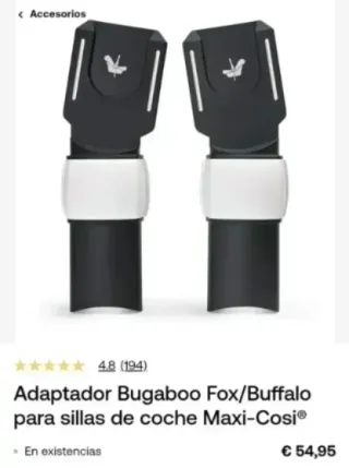 ADAPTADORES BUGABOO FOX 2,3, 5  BUFFALO GRUPO O