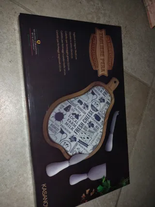 Tagliere Kasanova con 3 coltelli