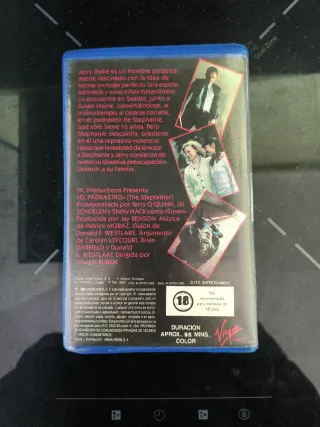 EL PADRASTRO VHS VIRGIN CAJA ORIGINAL VÍDEOCLUB