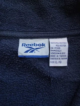 Forro Polar Reebok Azul Hombre