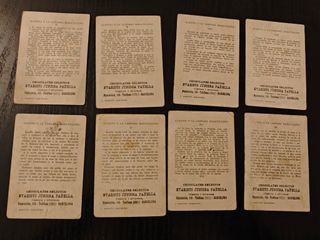 8 Cromos Aladino o la Lámpara Maravillosa