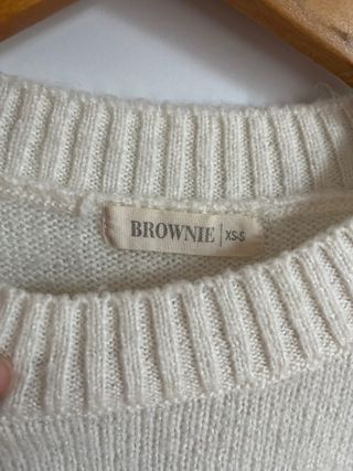 Jersey Corto Brownie Blanco Talla XS-S