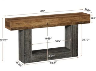Mesa Consola Rústica Madera