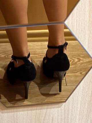 Zapatos tacón alto negros high heels / talla 39