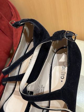 Zapatos tacón alto negros high heels / talla 39