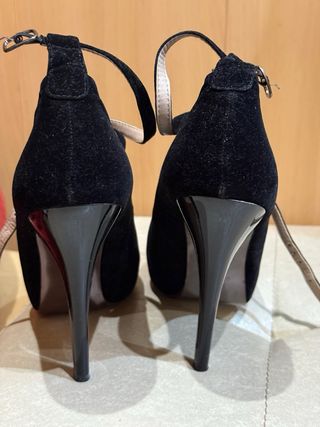 Zapatos tacón alto negros high heels / talla 39