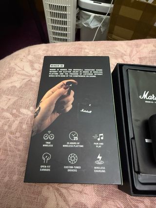 Marshall Minor III Auriculares Inalámbricos Negros