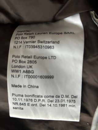 Giaccone Ralph Lauren Donna Marrone