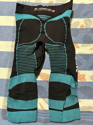 Mallas Piratas X-Bionic Negras y Turquesa