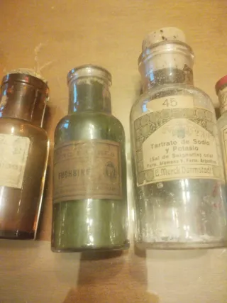 5 Bottigliette Antiche da Farmacia