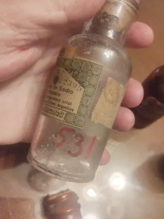 5 Bottigliette Antiche da Farmacia