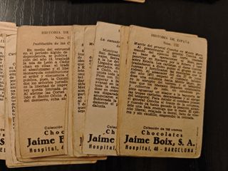 108 Cromos Historia de España Antiguos