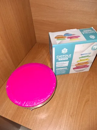Set 5 Ciotole Vetro con Coperchi MD Casa