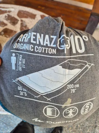 Saco dormir 0° y esterilla aire sin estrenar