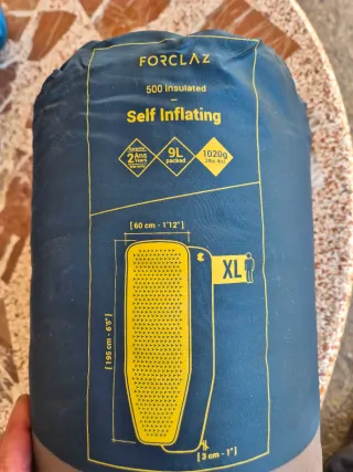 Saco dormir 0° y esterilla aire sin estrenar