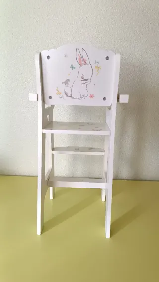 Trona de madera para muñecas Corté Inglés