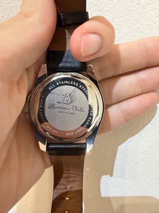 Reloj Massimo Dutti Negro y Plateado