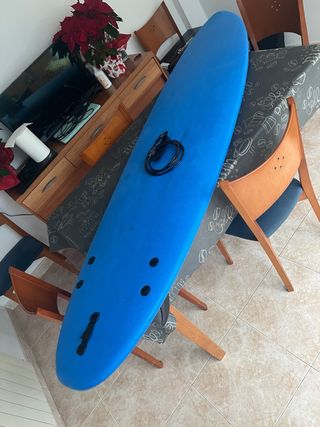 Tabla de surf azul