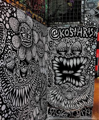Se hacen murales/pintadas en cualquier cosa