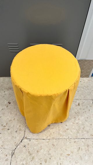 Mesita auxiliar redonda madera