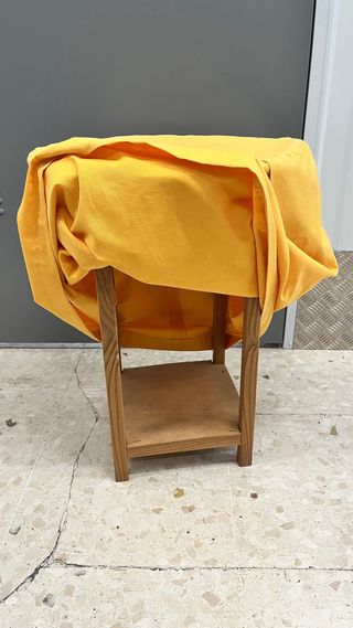 Mesita auxiliar redonda madera