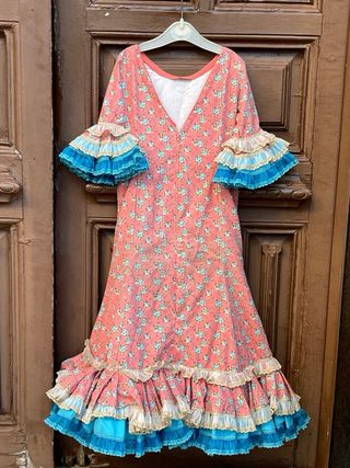 Traje de Flamenca Niña 5-6-7 Años