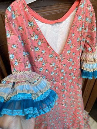 Traje de Flamenca Niña 5-6-7 Años