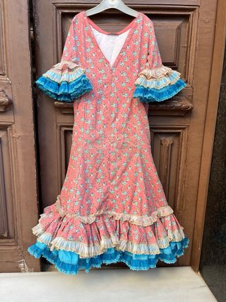 Traje de Flamenca Niña 5-6-7 Años