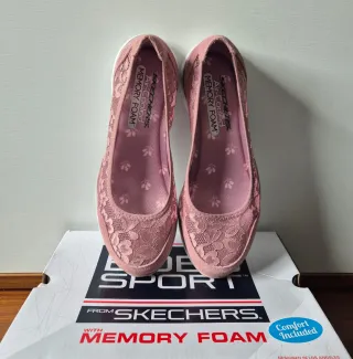 Zapatillas Skechers Bobs Squad Mujer Rosa