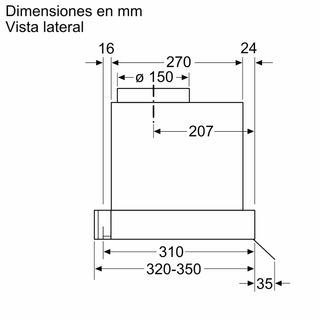 Campana extractora Balay 3BD866MX 60cm a estrenar