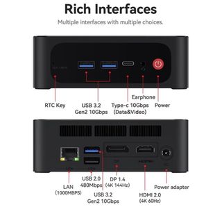 Mini PC Beelink SER5PRO 5800HRyzen7 WINDOWS 11PRO